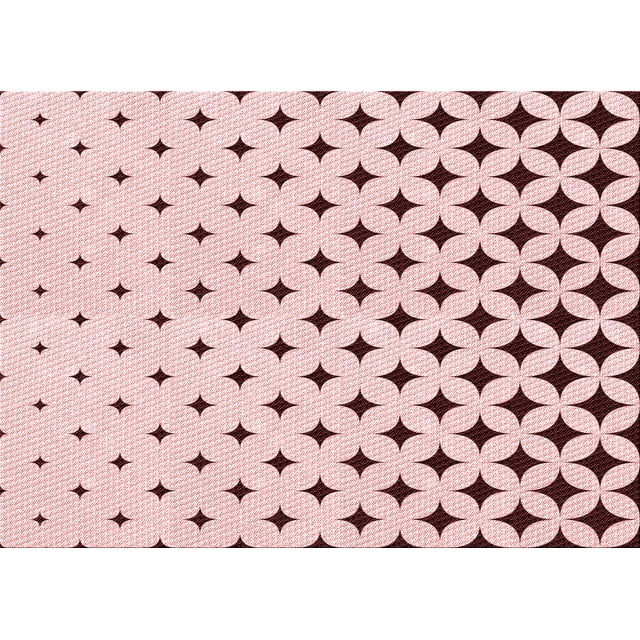 Ahgly Company Machine Washable Indoor Rectangle Transitional Pink Bubble Gum Pink Area Rugs, 2' x 3'