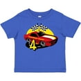 thumbnail image 3 of Inktastic Race Car 4th Birthday Boys Toddler T-Shirt, 3 of 5