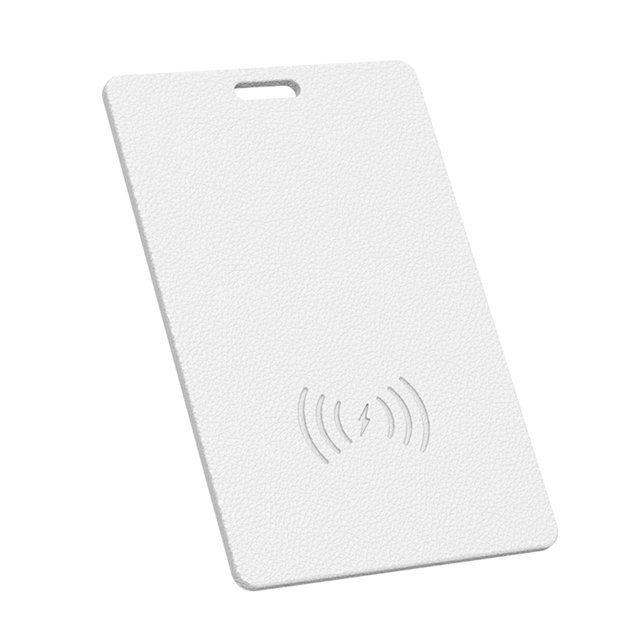 Tarjeta billetera Anti-MoSs La carga inalámbrica funciona para encontrar mi seguimiento () White