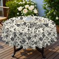 thumbnail image 4 of Pioneer Flower Floral Print Pattern Round Tablecloth 60 X 60 Inch, Wrinkle Resistant Wipeable Table Cloth for Kitchen Dining Picnic Patio Party, 4 of 6