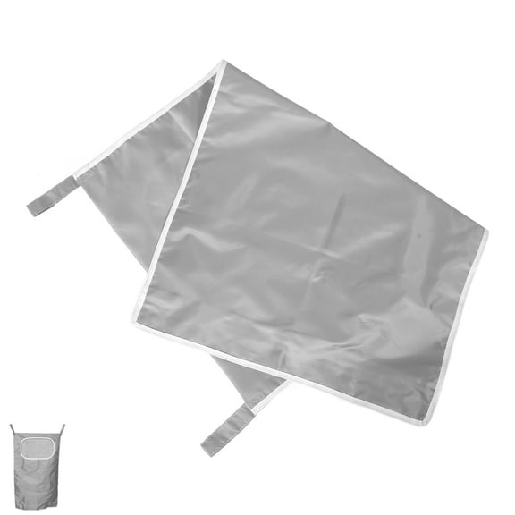 BESTYASH Grey Laundry Hamper Organizer with Mesh Design, Multifunctional Space-Saving Hanging Storage Basket
