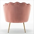 thumbnail image 5 of US Pride Furniture Cavett 28.3" Wide Velvet Barrel Chair with Gold Metal Legs Rose, 5 of 5