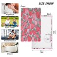 thumbnail image 6 of Yayeee 2 Pack Hand Towels for Bathroom 100% Cotton 16" x 28" Soft Absorbent Kitchen Towel, Sweet Strawberry, 6 of 7
