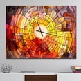 thumbnail image 3 of Designart 'Return of Stained Glass' Modern Wall Clock, 3 of 3