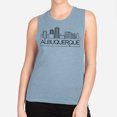 thumbnail image 2 of Skyline Albuquerque Women's Muscle Tank 2X-Large Stonewash Denim, 2 of 5