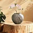 thumbnail image 6 of deevoka Ceramic Flower Vase Vintage Decorative Table Vase for Bedroom Entrance Shelf 22cm, 6 of 8