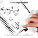 thumbnail image 4 of Cuaderno Inteligente, Cuaderno borrable 100 páginas, Borrado con Agua y con Calor, Sube Archivos y Anotaciones a la Nube, Incluye Plumas y Tela de microfibra, 4 of 4
