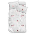 thumbnail image 1 of Juego de cama con estampado de pomerania blanca, 1 of 5