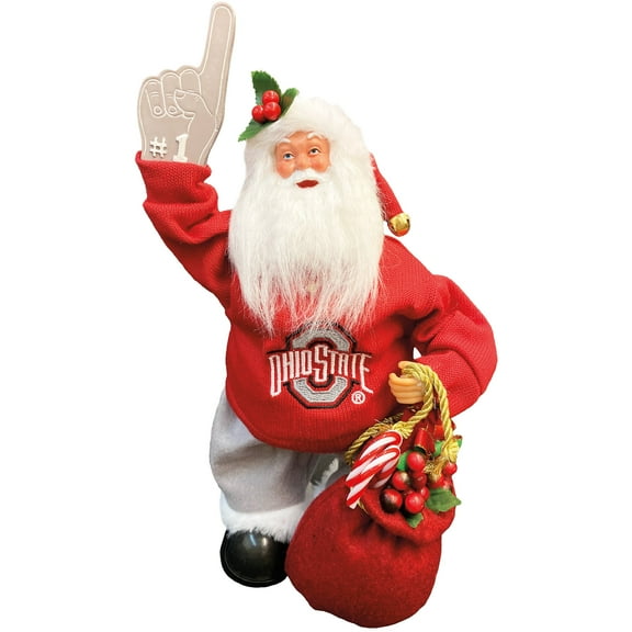 Ohio State Buckeyes 12" Animated Musical Santa