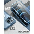 thumbnail image 5 of Clayco Forza Magnetic Case Compatible with MagSafe for iPhone 13 Pro 6.1 inch (2021), Built-in Screen Protector, Dual Layer Rugged Cover with Full-Body Soft TPU Bumper (Azure), 5 of 11