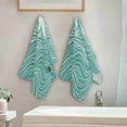thumbnail image 4 of Mermaid Streaming Hair Hand Towels, Green Kitchen Towel Ultra Soft and Absorbent,Decorative Fingertip Face Towel for Bathroom Hotel, 2 PCS, 28.3"x 14.4", 4 of 5