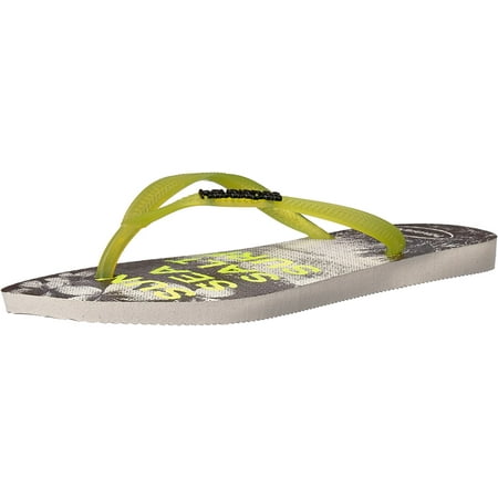 Havaianas Womens Slim Paisage Sandals 4132614 White Yellow 41 42