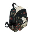 thumbnail image 2 of FORMRS School Backpack with Front Zippered Pocket 12" Student Travel Daypack, Happy Ghost, 2 of 6