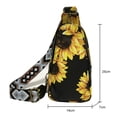 thumbnail image 2 of Bolsa de pecho bohemio Estampados de animales bandolera PU Cuero Sling Fanny Pack Monedero JShteea  Para Estrenar, 2 of 9