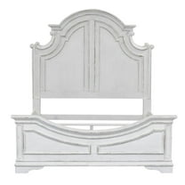 Magnolia Manor White Queen Panel Bed