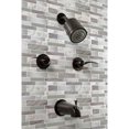 thumbnail image 3 of Kingston Brass KBX8145EFL Centurion Two-Handle Tub and Shower Faucet, Oil Rubbed Bronze, 3 of 5