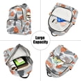 thumbnail image 5 of FORMRS Mini Backpack Purse for Women Travel Daypack Casual Shoulder Bag, Gray Snow Houses, 5 of 7
