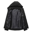thumbnail image 4 of VBTAPA Mens Bomber Rain Jacket Lightweight Waterproof Windproof Raincoat with Hood Military Tactical Jacket Performance Windbreaker Jacket B-Black M, 4 of 7