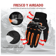 thumbnail image 3 of Guantes Proteccion Pantalla  Bloosom Táctil De Dedo Para Motocicleta Naranja M, 3 of 4