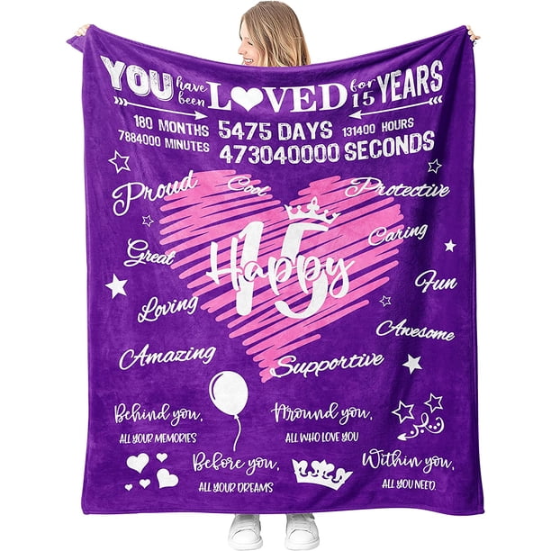 LHSHID Birthday Gifts for Women Bday Gift for Women Unique Birthday Gifts for mom Daughter Sister Friends Girlfriend Birthday Gifts for her Happy Birthday Blanket Gifts Decoration for Womenin 30x40in