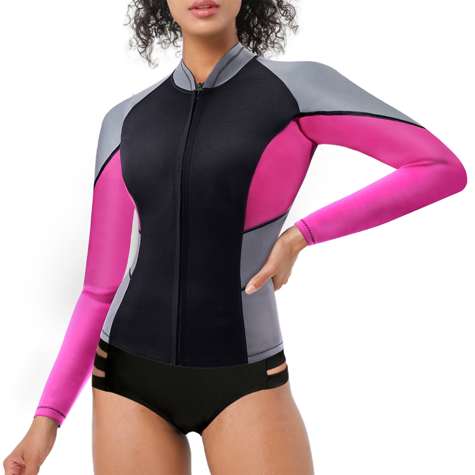 Neoprene Adult Wetsuit Top Vest UV Protection Surf   Swim Diving 