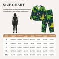 thumbnail image 6 of Kll Dinosaurs Print Women'S Long Sleeve Pajamas With Pants Sleepwear Loungewear 2 Set-Medium, 6 of 9
