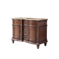 thumbnail image 3 of 48" Travertine Stone Countertop Bathroom Double Sink Vanity Lavatory Cabinet, 3 of 9