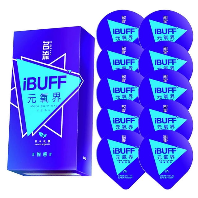 10pcs IBUFF Moisturizing Condom High Elastic Natural Latex Condom Adult Sexs Supplies