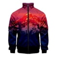 thumbnail image 4 of Chaqueta con estampado de paisaje de montaña nevada en 3D, chaquetas con gráficos de paisajes divertidos para hombres y niños, ropa de calle de moda, ropa superior, 4 of 5