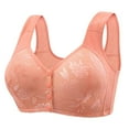thumbnail image 3 of Pejock Bra for Women Front Snap Closure Bras Button Down Wirefree Bra Front Snaps Daily Bras, 3 of 3