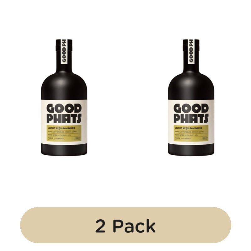 GOOD PHATS Virgin Avocado Oil 500ml, British Import (Pack of 2)