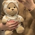 thumbnail image 4 of Oso de peluche de 30 cm hecho a mano de alta calidad, juguete para cosplay, cambio de vestido, niña, abrazo, muñeco de peluche tierno para novia, regalo de Navidad, 4 of 5
