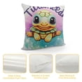 thumbnail image 4 of JEUXUS   Cute Baby Sea Turtle Throw Pillow Cover for Home Girls Room Nursery Playroom Decor,Gifts for Sea Turtle Lovers Girls Kids Toddler,, 4 of 5