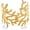 Gold Coral, variant on Chunky Gold Shell Cuff Bracelets for Women Wide Hammered Starfish Bracelet Gold Coral Reef Bracelet Boho Summer Beach Statement Bracelets