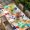 Multi, variant on Colorful Handprints Table Cloths for 3 Foot Rectangle Tables, Rainbow Abstract Hand Foot Prints Patio Waterproof Elastic Fitted Tablecloths, Washable Rectangular Table Cover for Camping