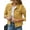 Earth Yellow, variant on Jean Jackets for Women Basic Long Sleeve Button Down Denim Jacket Cropped Fashion Jean Jacket Earth Yellow S
