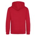 thumbnail image 2 of Awdis - Sudadera con capucha y cremallera Modelo Varsity hombre/caballero - Gym/Correr/Deporte (Rojo fuego/ Negro), 2 of 2