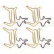 thumbnail image 1 of Clips De Papel Con Forma, 100 Piezas Clips De Papel Portátiles Ligeros Para Documentos, 1 of 7