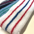 thumbnail image 6 of Couver Unisex Cotton 2 Inch Tennis Sweat Headband with Lines White-Green/ Yellow / Green 3 Pieces, 6 of 9
