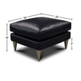 thumbnail image 2 of GTR Leather Skyline 100% Top Grain  Modern Americana Ottoman, 2 of 4