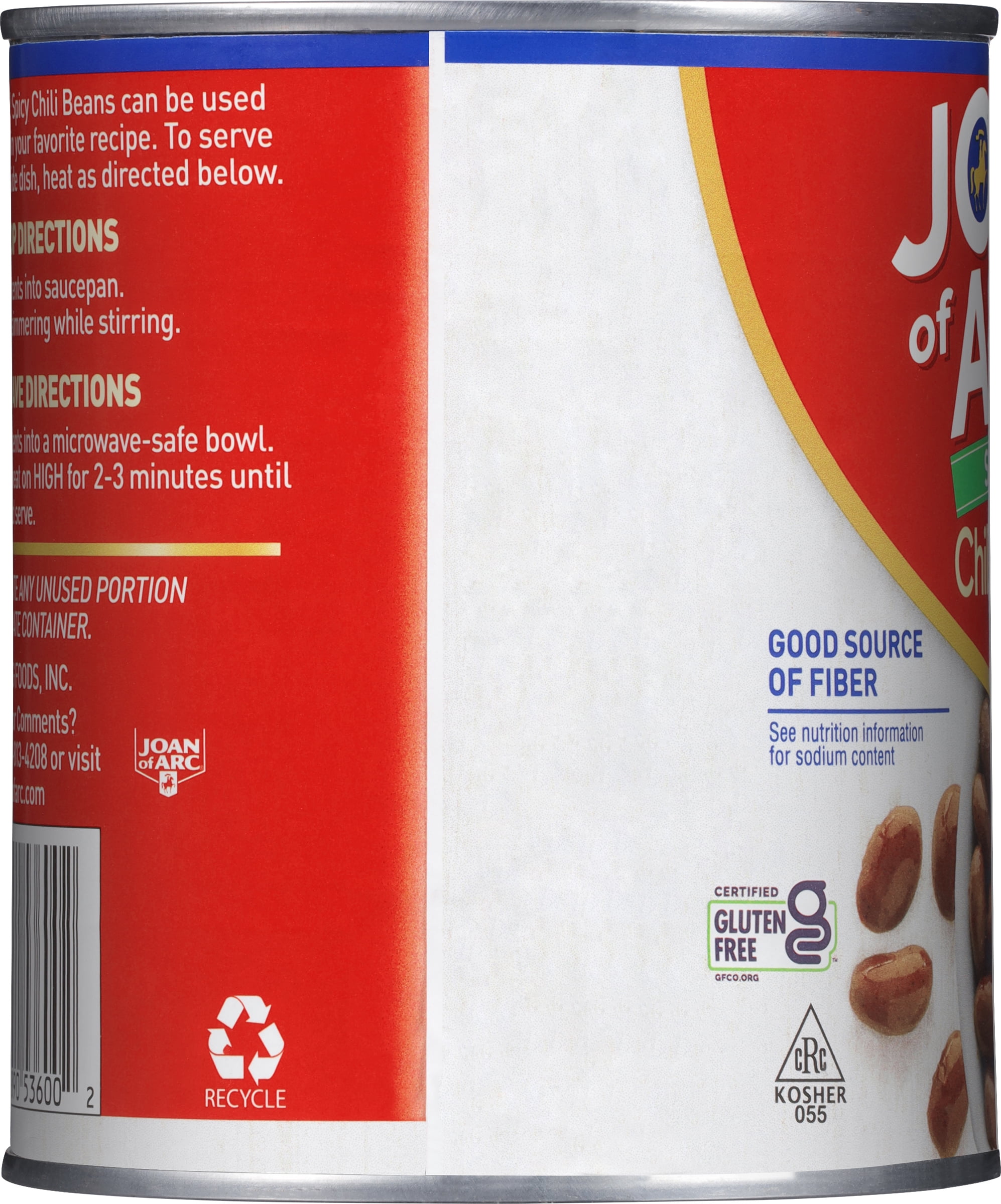 Joan of Arc Spicy Chili Beans, Gluten-Free, 30 oz Can