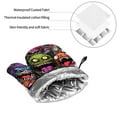 thumbnail image 6 of Fotbe Monstrous Cartoon Characters for 4Pcs Oven Mitts and Pot Holders, 500℉ Heat Resistant Oven Mitts , Non-Slip Silicone Surface Safe for Baking, Cooking, BBQ, 6 of 6