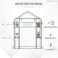 thumbnail image 5 of Outsunny 56" x 29" x 77" Small Walk-in Greenhouse w/3 Tier Shleves, Windows, 5 of 9