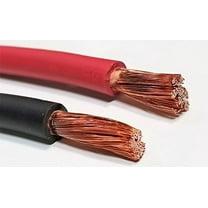 AC/DC WIRE 6 Gauge 6 AWG Welding Battery Pure Copper Flexible Cable Wire - Car, Inverter, RV, Trucks (200 ft BLACK   200 ft RED) MADE IN USA