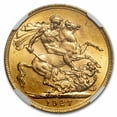 thumbnail image 3 of 1927-SA South Africa Gold Sovereign MS-64 NGC, 3 of 3