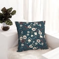 thumbnail image 6 of Pofeuu Vintage Floral Print Double-sided plush pillowcase Square Throw Pillow Covers Pillows Cover for Living Room Bedroom Sofa Couch Cushion Cover（No pillow core）-18"x18", 6 of 7