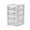 Clear, variant on SHENGXINY Plastic Box 17.5x13x15.5cm Clearance Desktop Drawer Storage 3-Tier Drawer Plastic Office Storage Box Office Stationery Storage Rack With Drawer Coffee