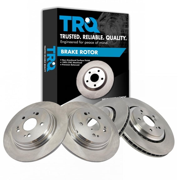 TRQ Front and Rear Brake Rotors Set Fits Select 2015-2020 Acura TLX