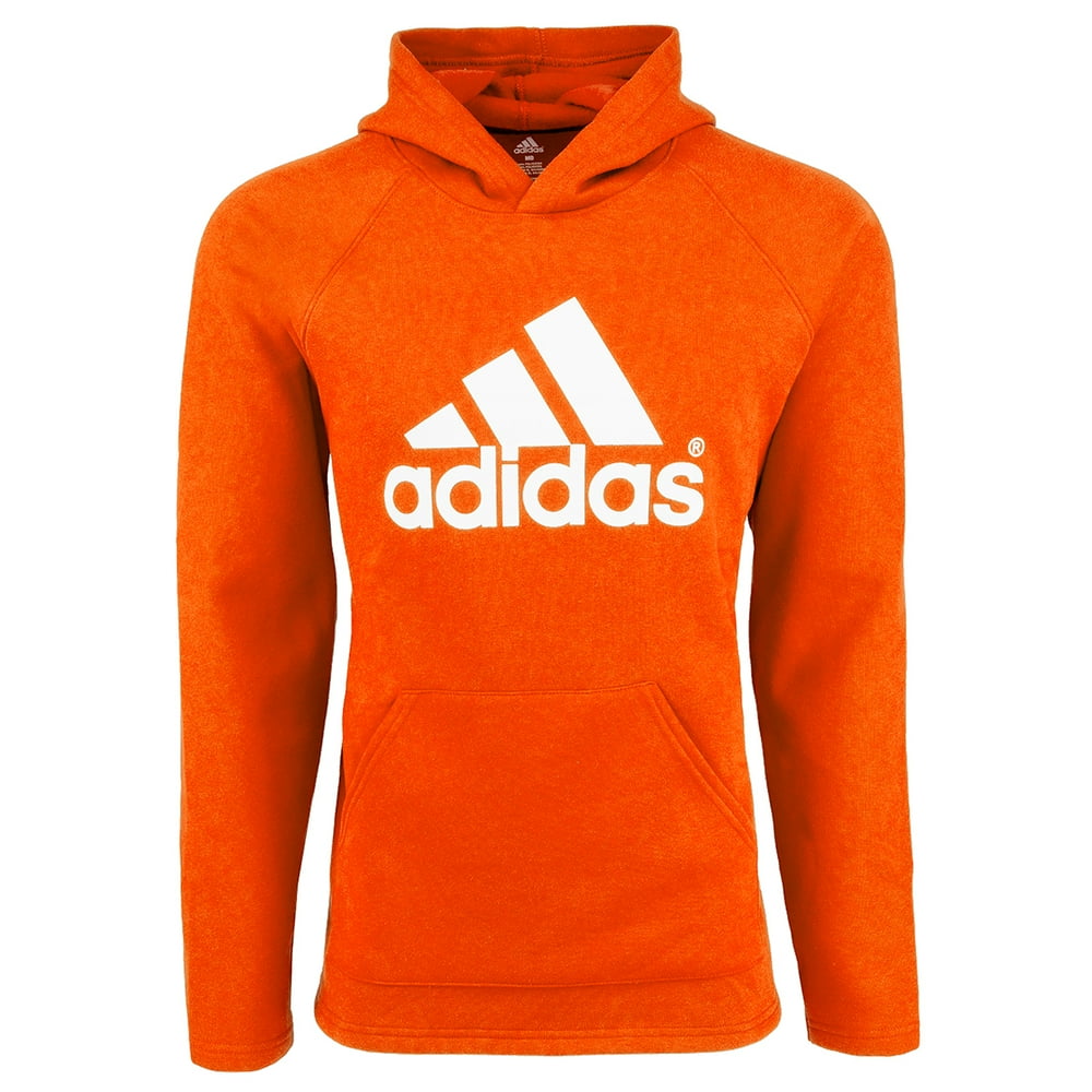 Adidas adidas Men's Essential Linear Pullover Hoodie Faded Orange XL