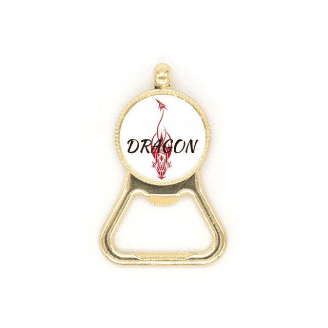 Animal Myth Dragon's Eastern Western Wings Beer Bottle Cap Opener Stainless Steel Key Chain